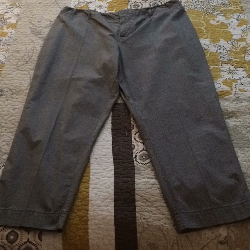 Seersucker Capris